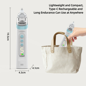 Nettoyeur nasal électrique pour enfant en silicone rechargeable, réglable, à aspiration, inhalateur nasal, gadget pour le nez et les oreilles du bébé - Product Image 5