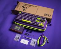 Clavier mécanique en aluminium personnalisé QK80 Mk2 gris anodisé - Type-C/Bluetooth5.0/2.4G Tri-mode