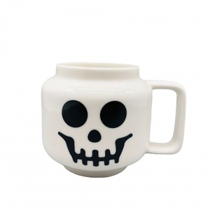 Taza de <span class=keywords><strong>Café</strong></span>/Té con Cabeza de Muñeca de Porcelana, Diseño de Cara Sonriente de Dibujos Animados para Niños, Ecológica y Apta para Lavavajillas, Regalo - Product Image 4