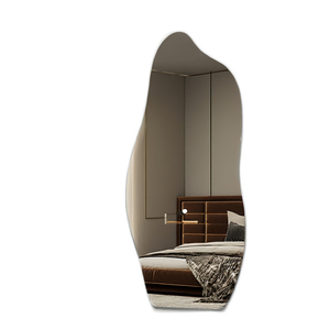 Specchio irregolare decorativo per la casa <span class=keywords><strong>Vintage</strong></span> moderno a corpo intero per la camera da letto ondulato <span class=keywords><strong>senza</strong></span> <span class=keywords><strong>cornice</strong></span> a LED specchio da parete - Product Image 2