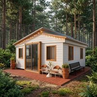 Maison préfabriquée en acier extensible double face personnalisée et confortable avec suite sanitaire pour une location de vacances en banlieue