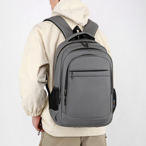 Men's Business <b>Backpack</b> <b>Large</b> Capacity 20-35L Computer Interlayer For Commuting Travel Schoolbag Solid Color Military Green - Product Image 4