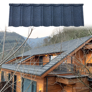 Tuile de <span class=keywords><strong>toiture</strong></span> en métal revêtu de pierre Galvalume imperméable de 0,45 mm pour le Libéria - Product Image 6