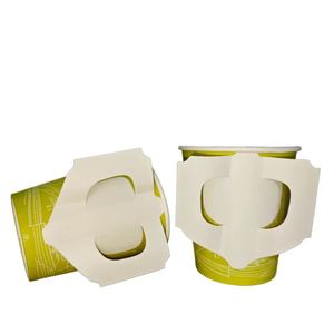 Gobelets en carton à paroi simple de 7 oz avec poignées, personnalisables avec logo, pour café, eau, boissons, pour le bureau, les fêtes, vaisselle jetable - Product Image 5