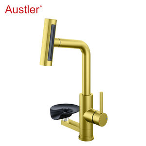 de copa de un agujero Negro mate Acero inoxidable Pulverizador extraíble Fregadero <span class=keywords><strong>Grifo</strong></span> de <span class=keywords><strong>cocina</strong></span> con enjuagador de vidrio - Product Image 6