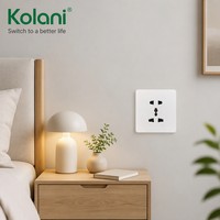 Enchufe de Pared Universal de 5 Orificios Estándar del Reino Unido, 13A, Resistente al Fuego, Compatible con Múltiples Enchufes, Marca Kolani, Fabricación OEM/ODM