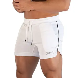 Pantalones Cortos Deportivos Para Hombre空白定制印刷标志运动运动网眼慢跑裤健身房男士跑步短裤