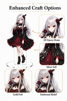 Standee Akrilik Anime Buatan Khusus Cetak Dua Sisi Slot Tunggal Figur Akrilik Karakter Asli Merchandise Penggemar