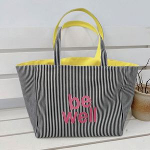 Custom Print Logo Cotton Large Shopping White Canvas Tote Bag With Pocket and Zipper - Product Image 4