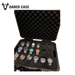 DPC068 <strong>Waterproof</strong> Shockproof Plastic Tool <strong>Storage</strong> case Plastic Protective case 30 Slot Watch <strong>Box</strong> 405*330*175mm - Product Image 1