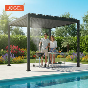 Pérgola de Lujo para Exteriores Junto a la Piscina con Brisa y Sombra, Moderna Escapada al Jardín, Pabellón con Brisa y Sombra M3-S UOGEL - Product Image 1