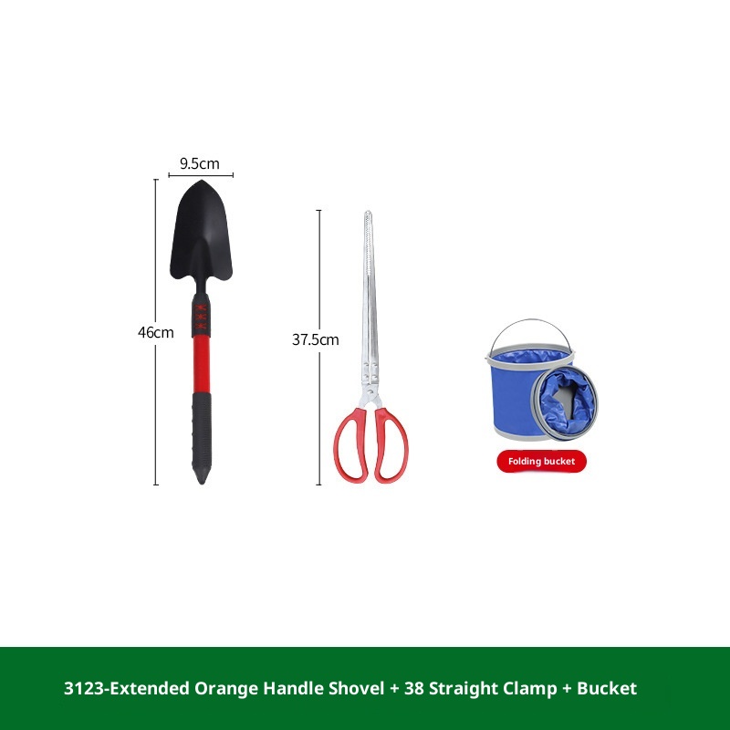 3123-arancione manico pala-38 dritto morsetto-secchio aggiunta