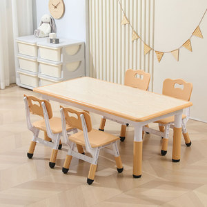 Ensemble table et chaise pour enfant en plastique de haute qualité au design moderne, idéal pour l'étude, les activités à domicile, l'école et la maternelle. - Product Image 3