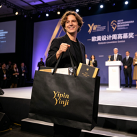 Sac cadeau géant noir Yipin Yinji pour dossiers d'art et tableaux encadrés – Sac de transport et de présentation surdimensionné noir pour exposition