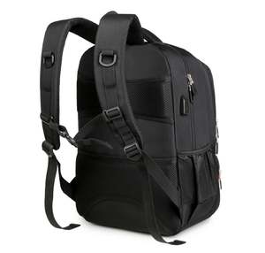 Sac à dos pour ordinateur portable 15,6 pouces avec logo personnalisé, étanche, avec chargeur USB, grand sac à dos pour l'école, le collège, les voyages en plein air, les affaires - Product Image 3