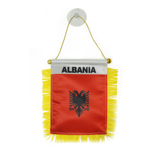Mini Bandera de <span class=keywords><strong>Jamaica</strong></span> de Doble Cara con Flecos y Ventosa para Colgar en el Espejo Retrovisor del Coche o Ventana - Product Image 6