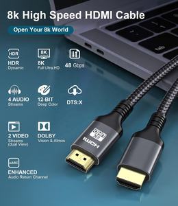 ओम 8K HdTV केबल अल्ट्रा HdTV केबल 8k60hz 1m 1.5m 2m 3m 5m उच्च गति 48gbps - Product Image 6