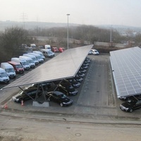 Système de montage de carport en aluminium PV Structure de support de panneau solaire étanche pour auvent de parking