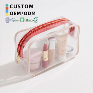 Waterproof PVC Toiletry Bag Transparent <b>Makeup</b> Organizer With Durable Zipper Portable Cosmetic <b>Case</b> for Women Travel - Product Image 1