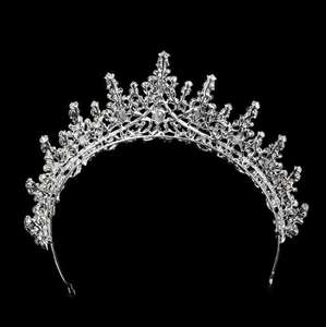 Nueva Tiara de Novia de Lujo con Cristales de Aleación de Estilo Barroco, Elegante y Geométrica, en 5 Colores, Diadema con Pedrería para <span class=keywords><strong>Mujer</strong></span>, Accesorio para el Cabello para Concursos de Belleza - Product Image 4