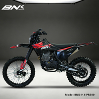 Motocicleta Todoterreno de 300cc, 4 Tiempos, a Gasolina, con Arranque Eléctrico, Refrigerada por Aire, Motocross Enduro
