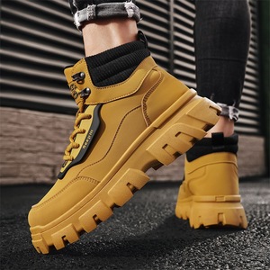 For <b>Boots</b> Men 2025 New Autumn <b>Winter</b> Outdoor Sports Casual Versatile Wear-Resistant Thick-Soled Lace-Up Ankle Bootie <b>Work</b> - Product Image 3