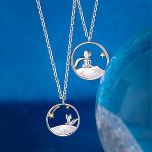 The Little Prince And The Fox Couple Necklace Themed Cartoon Pendant Unisex Gift - Product Image 2