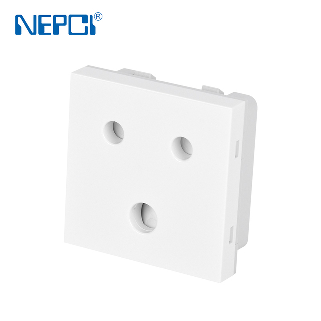 Indian Socket Outlet 250V 6A 3 Pin Electrical Socket India Standard Wall Socket for Plug Type D
