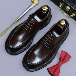Zapatos Oxford Derby de cuero hechos a mano, de tres piezas, estilo británico, formales para negocios, zapatos de boda para novio. - Product Image 5