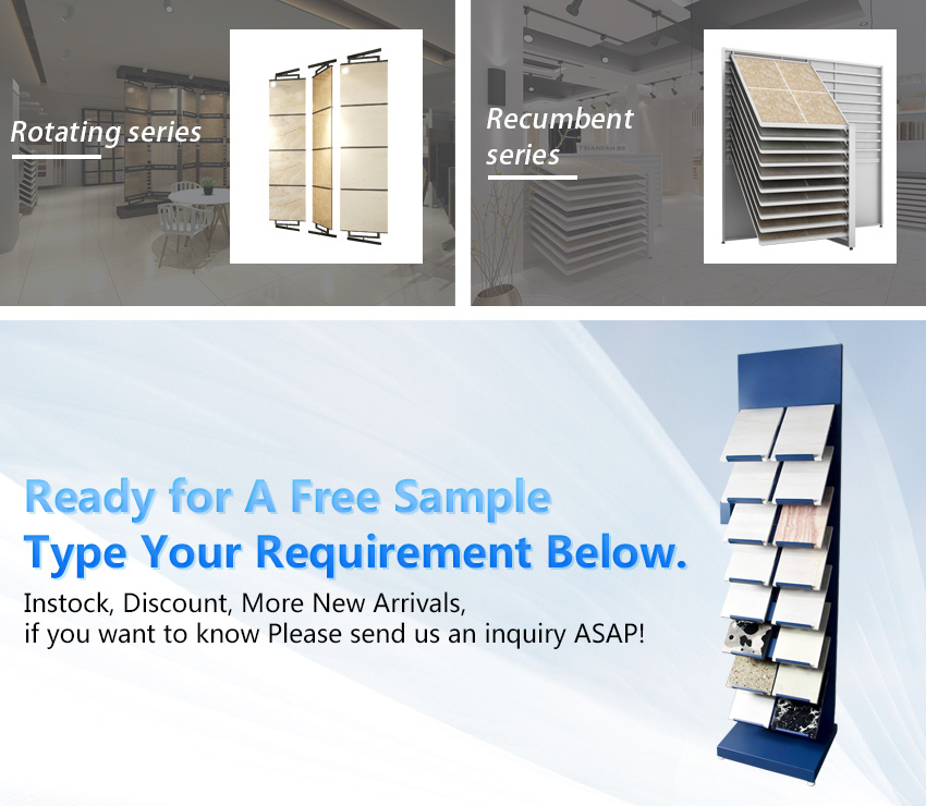 Custom Ceramic Stainless Steel Stone Quartz Granite Marble Floor Standing Ceramic Ring Display Rack