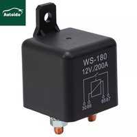 Relay Daya Tinggi 12V 200A untuk Starter Mobil/Saklar Daya Utama Motor Relay 2Pin untuk Kapal Laut Mobil RV Truk Relay Listrik GPS
