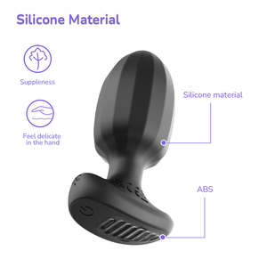 هزاز شرجي كهربائي يعمل بالتحكم عن بعد، لعبة سيليكون للنساء والرجال - Product Image 4