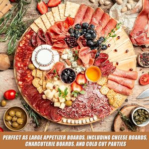 GHP New Modern Design Kitchen Heat Resistant Bamboo <strong>Wood</strong> Rotating <strong>Lazy</strong> <strong>Susan</strong> Turntable <strong>for</strong> Dining <strong>Table</strong> - Product Image 5