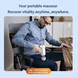 Pistol Pijat Otot Genggam Tanpa Kabel Tenang, <span class=keywords><strong>Stimulator</strong></span> Otot Elektrik, Alat Pijat Fascia untuk Relaksasi dan Kebugaran Otot, Pistol Pijat Saku, Promo Panas 2026 - Product Image 5