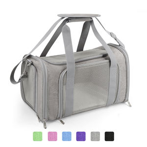 Kedi taşıyıcılar köpek taşıyıcı evcil hayvan taşıyıcı küçük orta kediler köpekler için yavru 15 Lbs <span class=keywords><strong>TSA</strong></span> havayolu onaylı - Product Image 2