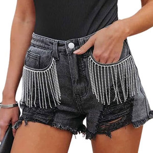 Premium Women's Casual Shorts Eco-Friendly Waterproof Canvas Button Customized Decoration Breathable Stylish - Product Image 1