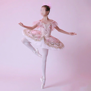 Traje <span class=keywords><strong>de</strong></span> <span class=keywords><strong>Ballet</strong></span> para <span class=keywords><strong>Niñas</strong></span>, Modelo Dance Favourite, para la Representación <span class=keywords><strong>de</strong></span> <span class=keywords><strong>El</strong></span> <span class=keywords><strong>Lago</strong></span> <span class=keywords><strong>de</strong></span> <span class=keywords><strong>los</strong></span> <span class=keywords><strong>Cisnes</strong></span> y La Bella Durmiente, Falda Tutú <span class=keywords><strong>de</strong></span> Poliéster con Tirantes - Product Image 4