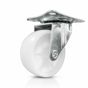 Silent PVC directional swivel casters, mini braked hand trolley <b>wheels</b>, wear-resistant and smooth PP <b>furniture</b> pulleys - Product Image 1