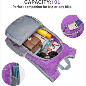 Échantillon gratuit Sac de voyage pliable longue durée pour sports de plein air Sac à dos pliable étanche pour l'alpinisme et la randonnée Personnalisé - Product Image 4