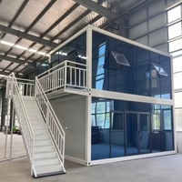 Conteneur habitable duplex de couleur personnalisée 20ft & 40ft – Maison modulaire préfabriquée détachable