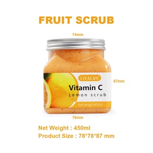 Gommage Corporel Bio en Gros Parfum Fruité avec Vitamine C Anti-Âge & Éclaircissant pour Exfoliation <span class=keywords><strong>Peau</strong></span> de Poulet Nettoyage en Profondeur - Product Image 5