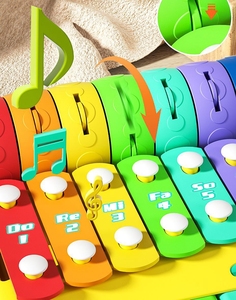 Nhựa Trẻ Em Đầu Giáo Dục Xylophone Đàn Piano Âm Nhạc Đồ Chơi Kit 3 Trong 1 Nhạc Cụ Đồ Chơi - Product Image 5