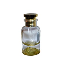 Flacon de parfum en verre transparent Mountain Base avec bouchon électroplaqué et pompe pulvérisatrice pour emballage cosmétique et de parfum