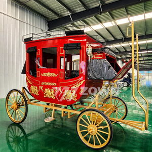 รถม้าแต่งงานไฟฟ้าสีสันตามสั่ง รถม้าหรูหราแบบราชวงศ์ ปรับแต่งขนาดและที่นั่งได้ - Product Image 4