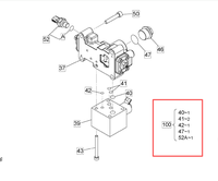Pièces d'origine Hitachi YB00000858 Kit de joints de régulateur Hitachi ZX670LC-5B ZX730LCH-6A ZX900LCH-6A Pièces hydrauliques pour excavatrice