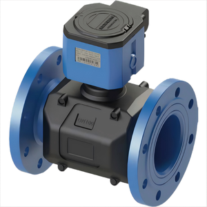 Compteur d'eau ultrasonique à double canal HTW-2 grand diamètre DN50-DN500 PN10/PN16 OEM IP68 en acier inoxydable 304 avec raccord à bride - Product Image 1