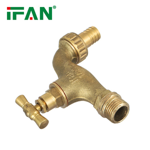 IFAN ISO15875 Venta caliente calidad garantizada latón Bibcock <span class=keywords><strong>grifo</strong></span> 1/2 "<span class=keywords><strong>3</strong></span>/<span class=keywords><strong>4</strong></span>" rojo latón al ras Bibcock <span class=keywords><strong>grifo</strong></span> - Product Image 2