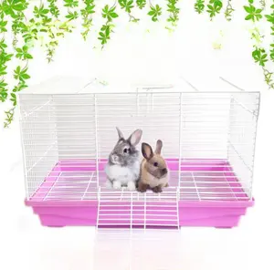 Cage à lapins d'intérieur de luxe pliable sur mesure pour l'alimentation des lapins ensemble de cages à lapins élevage en gros