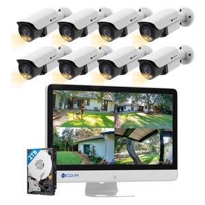 <span class=keywords><strong>Kit</strong></span> de caméra IP PoE CCTV AI 4COVR 5Mp, système de caméra de sécurité 8 canaux, audio bidirectionnel, vision nocturne couleur, visualisation à distance - Product Image 1