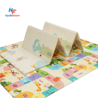 Matras Lipat Hydefoam untuk Bayi Merangkak dengan Busa Lembut yang Dapat Bernapas, Matras Bermain Tahan Benturan untuk Kenyamanan Bayi Bermain